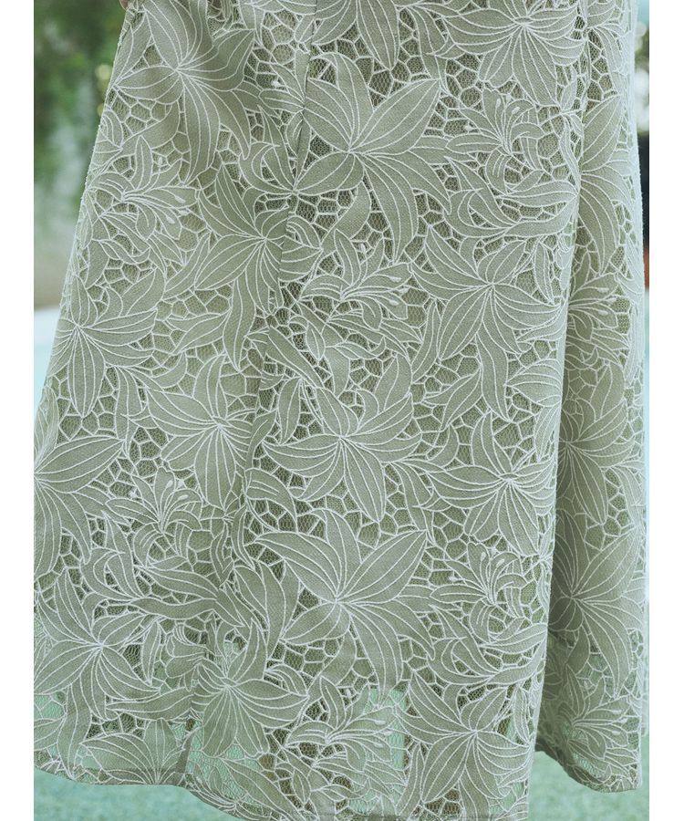 earth music&ecology「SET2点　シアーブラウス+レースキャミワンピース」|ワンピース|