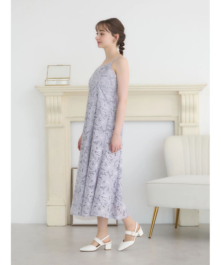 earth music&ecology「SET2点　シアーブラウス+レースキャミワンピース」|ワンピース|