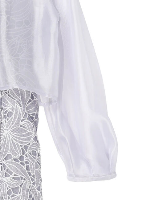 earth music&ecology「SET2点　シアーブラウス+レースキャミワンピース」|ワンピース|