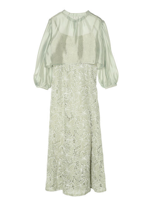 earth music&ecology「SET2点　シアーブラウス+レースキャミワンピース」|ワンピース|