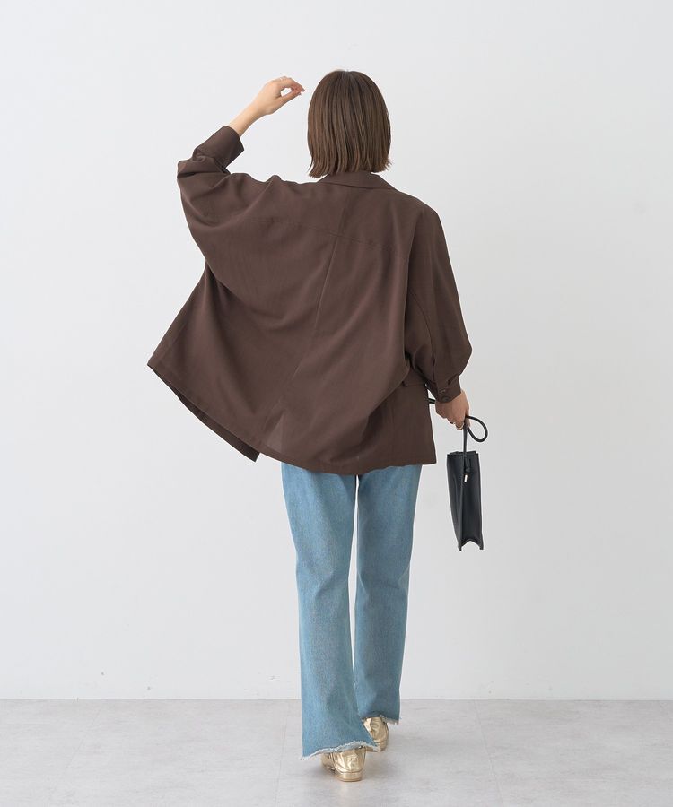 earth music&ecology「カットオフフレアデニムパンツ」|デニム|