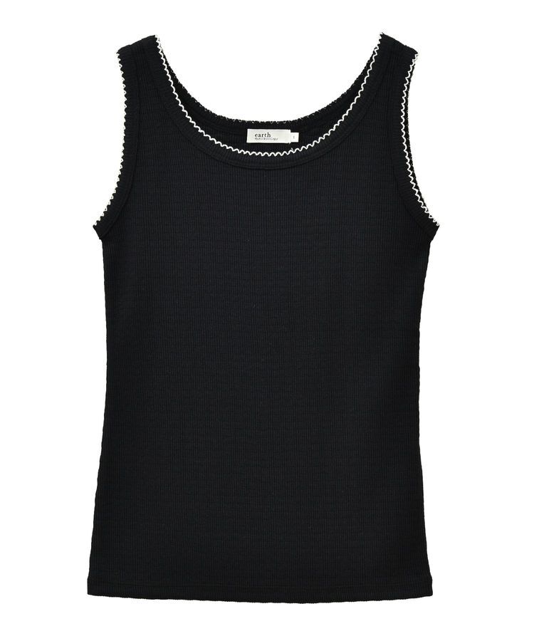 earth music&ecology「ピコトリミングタンクトップ」|キャミソール|