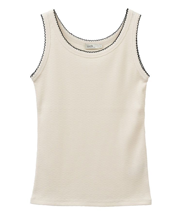 earth music&ecology「ピコトリミングタンクトップ」|キャミソール|