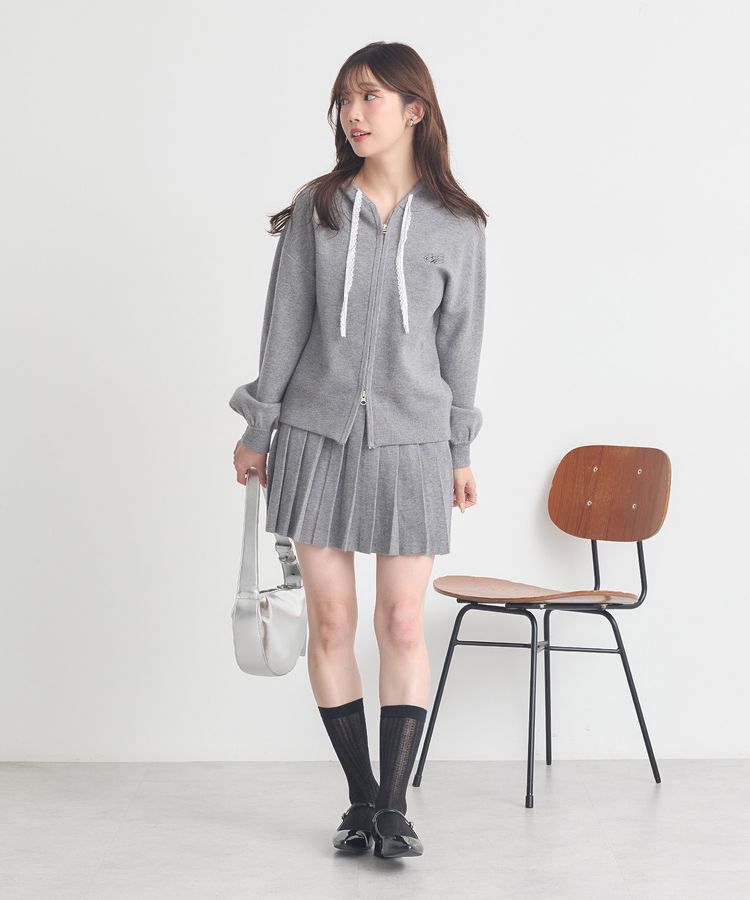 earth music&ecology「ニットプリーツスカート」|スカート|