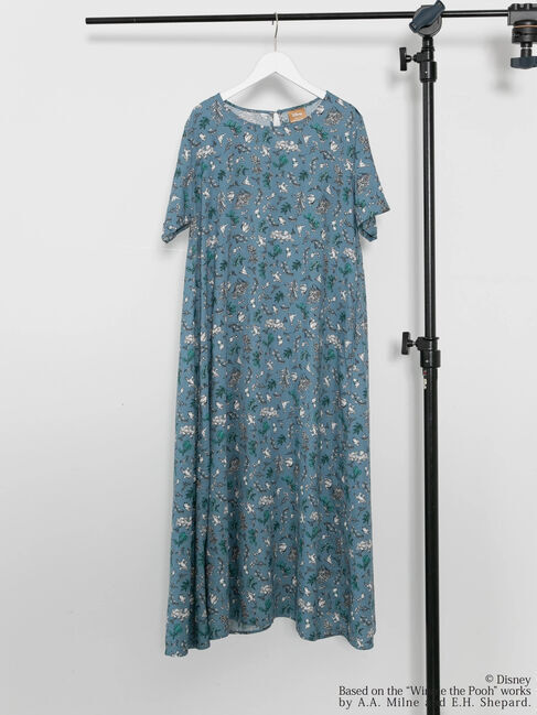  「総柄プリントワンピース/Pooh」|ワンピース|