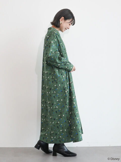  「プリントコーデュロイワンピース/Mickey」|ワンピース|