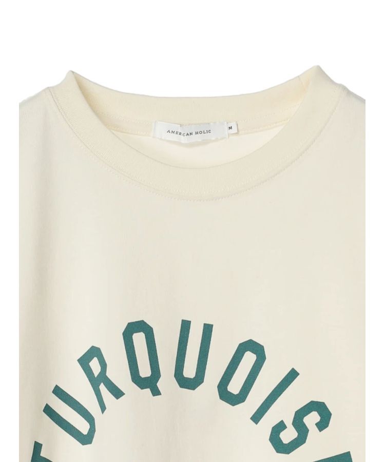 AMERICAN HOLIC「TURQUOISEロゴカットプルオーバー」|Tシャツ・カットソー|