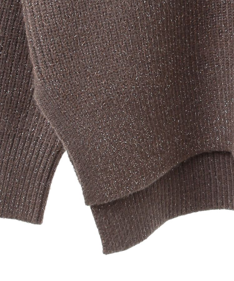 AMERICAN HOLIC「【WEB限定・小柄女性向け】バイパチラメ入りVネック片畦ニットカーディガン」|カーディガン|