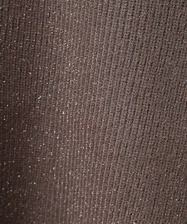 AMERICAN HOLIC「【WEB限定・小柄女性向け】バイパチラメ入りVネック片畦ニットカーディガン」|カーディガン|