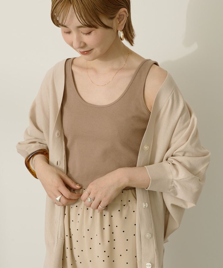 AMERICAN HOLIC「リブタンクトップ」|インナー|Mocha