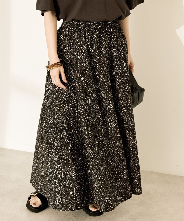 AMERICAN HOLIC「ギャザーフレアスカート」|スカート|Black