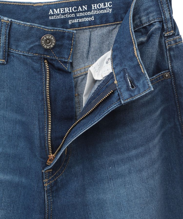 AMERICAN HOLIC「接触冷感 ワイドデニム」|デニム|