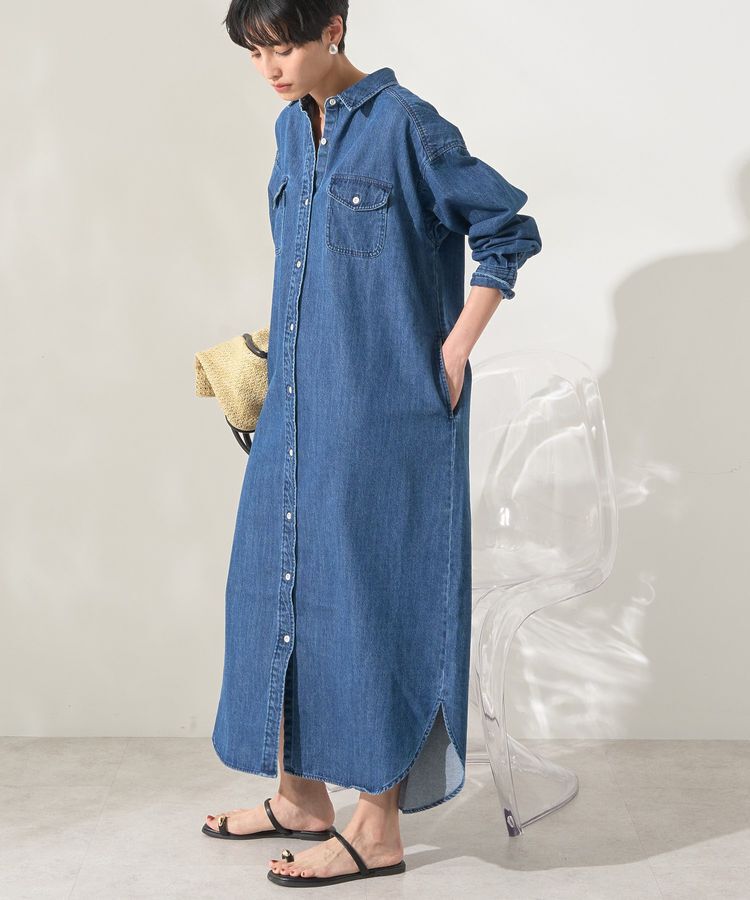 AMERICAN HOLIC「【WEB限定】デニムワンピース」|ワンピース|