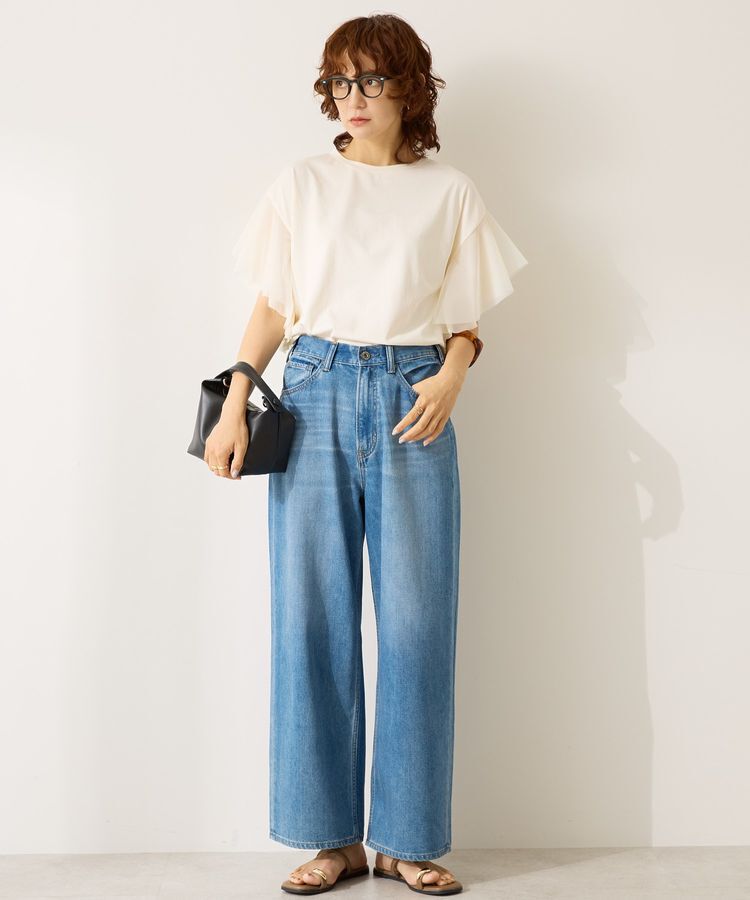 AMERICAN HOLIC「袖チュールサイドスリットプルオーバー」|Tシャツ・カットソー|