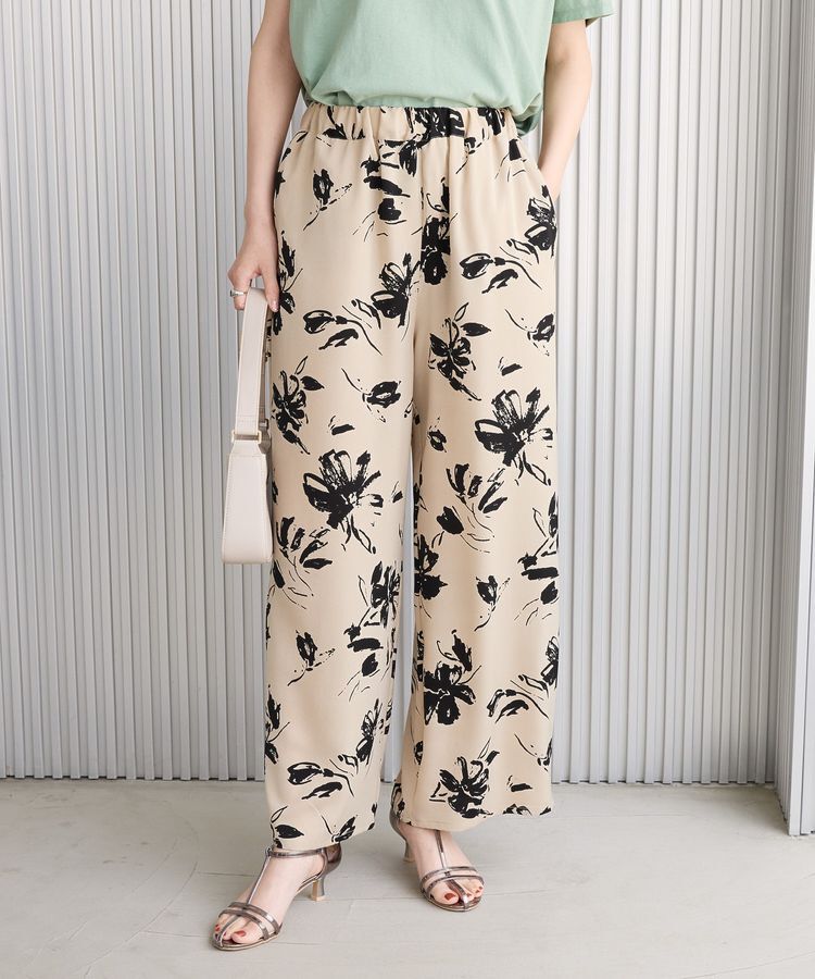 AMERICAN HOLIC「【WEB限定】アソートギャザー柄パンツ」|その他|Flower Beige