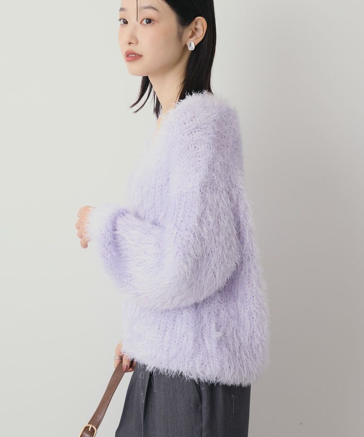 AMERICAN HOLIC「Vネックシャギーニットプルオーバー」|ニット・セーター|