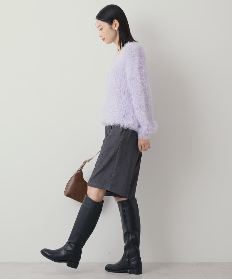 AMERICAN HOLIC「Vネックシャギーニットプルオーバー」|ニット・セーター|