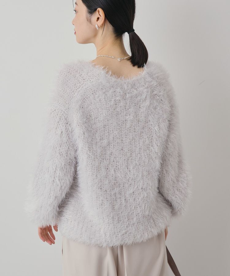 AMERICAN HOLIC「Vネックシャギーニットプルオーバー」|ニット・セーター|