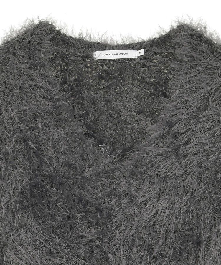 AMERICAN HOLIC「Vネックシャギーニットプルオーバー」|ニット・セーター|