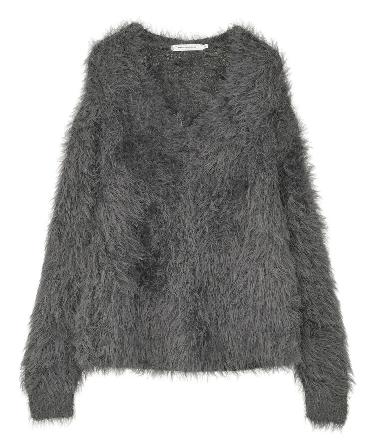 AMERICAN HOLIC「Vネックシャギーニットプルオーバー」|ニット・セーター|