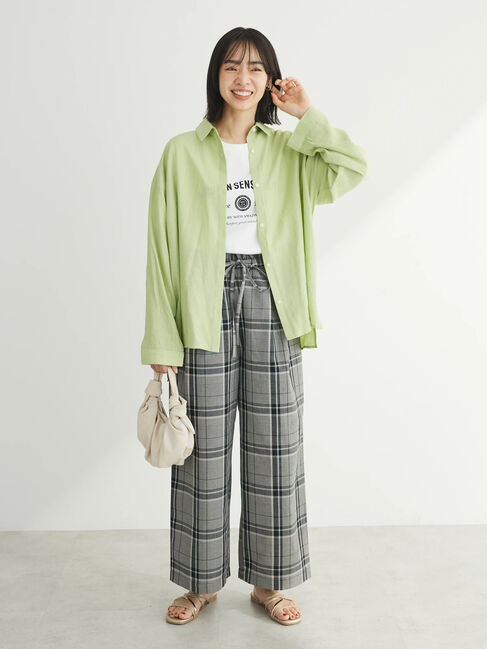 Green Parks「綿麻混バギーパンツ」|その他|