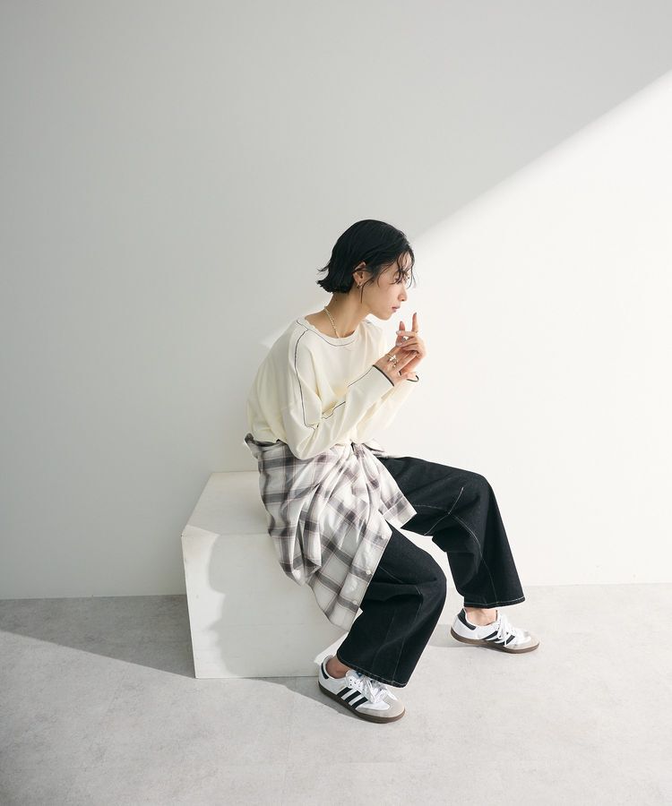 Green Parks「アンチピリングライン入りニットプルオーバー」|ニット・セーター|