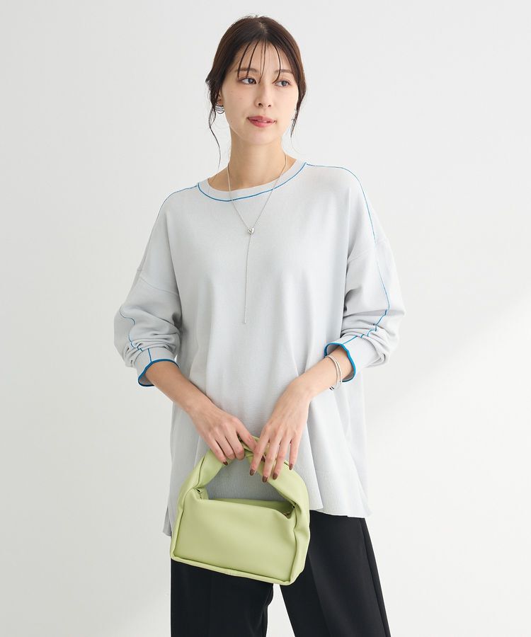 Green Parks「アンチピリングライン入りニットプルオーバー」|ニット・セーター|Gray