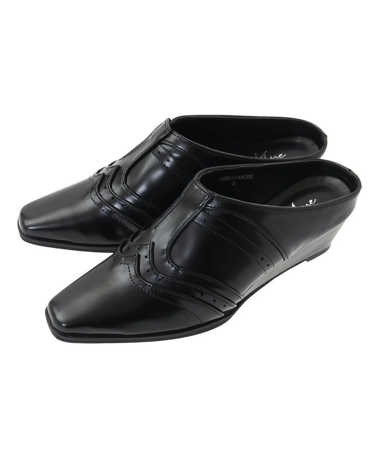 Green Parks「・richblue ウエスタンウェッジミュール」|パンプス|