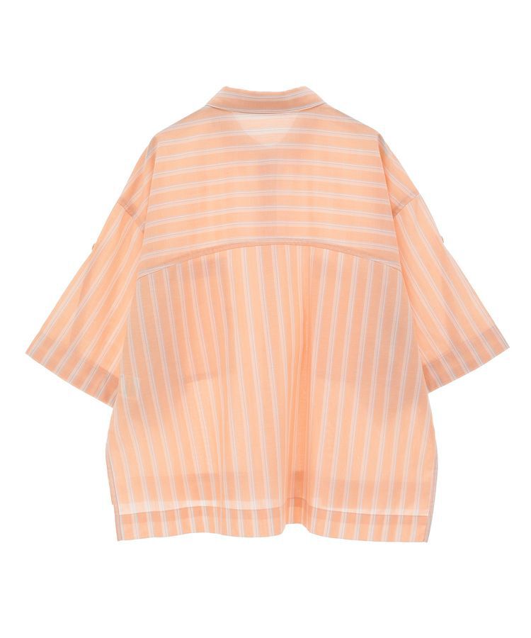 Green Parks「綿麻混５分袖ターンバックシャツ」|シャツ・ブラウス|