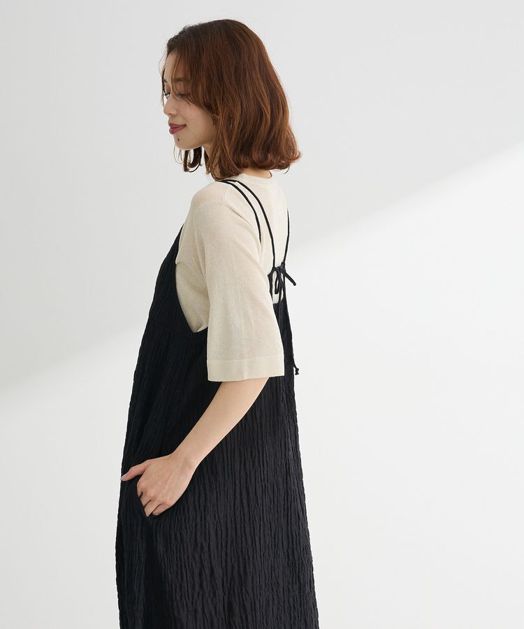 Green Parks「インド綿 ボリュームキャミワンピース」|ワンピース|