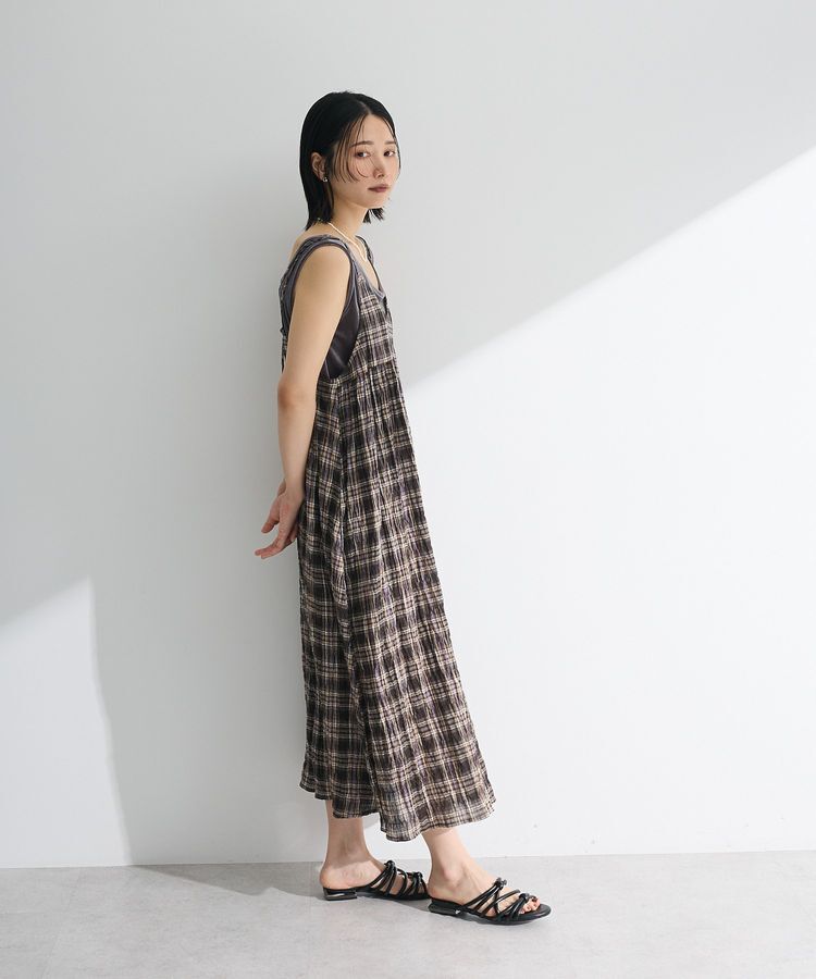 Green Parks「インド綿 ボリュームキャミワンピース」|ワンピース|