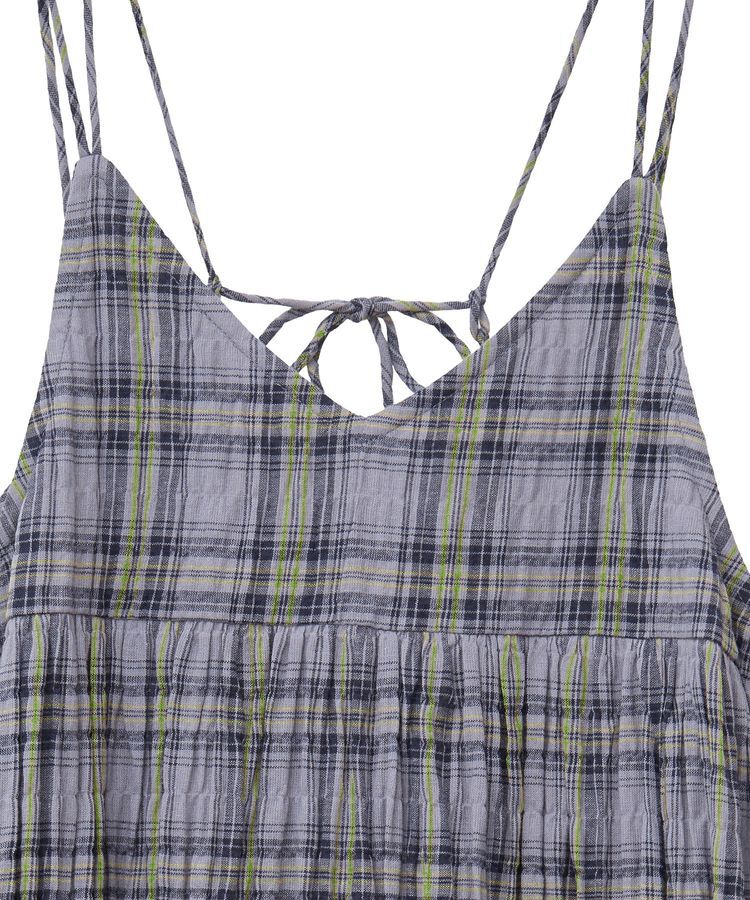 Green Parks「インド綿 ボリュームキャミワンピース」|ワンピース|