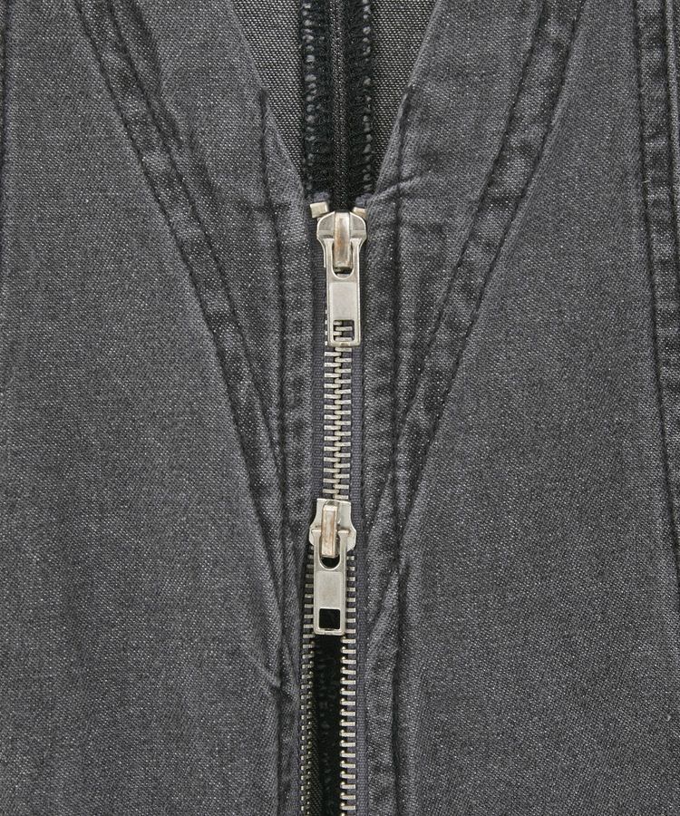 Green Parks「・SUGAR SPOON W-ZIPデニムロングワンピ」|ワンピース|