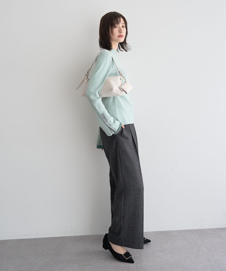 YECCA VECCA「袖口レイヤードリブニット」|ニット・セーター|