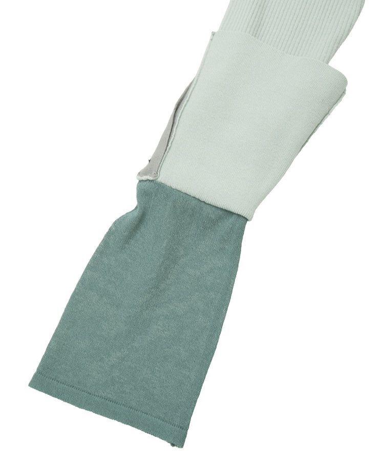 YECCA VECCA「袖口レイヤードリブニット」|ニット・セーター|