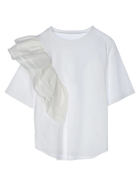 GARAGE OF GOOD CLOTHING「アシメフリルTシャツ」|Tシャツ・カットソー|