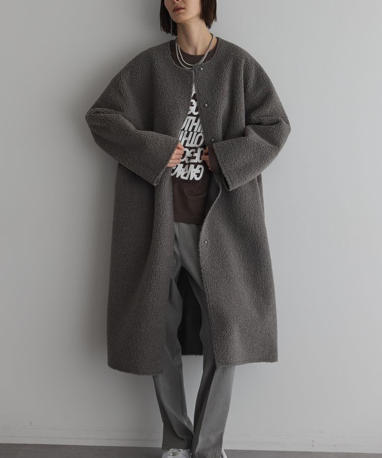 GARAGE OF GOOD CLOTHING「GOGC ダブルロゴロングTシャツ　Charcoal」|Tシャツ・カットソー|