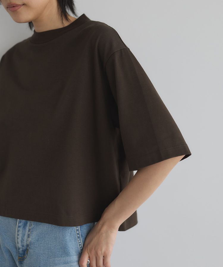 GARAGE OF GOOD CLOTHING「【日本製】モックネック6分袖プルオーバー」|Tシャツ・カットソー|