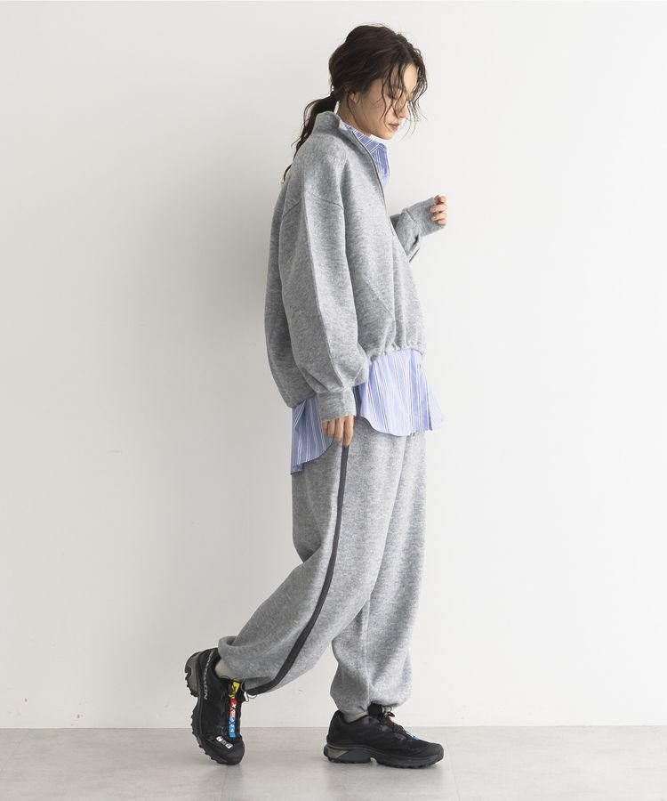 GARAGE OF GOOD CLOTHING「ニットソーハーフZip裾タックプルオーバー」|Tシャツ・カットソー|