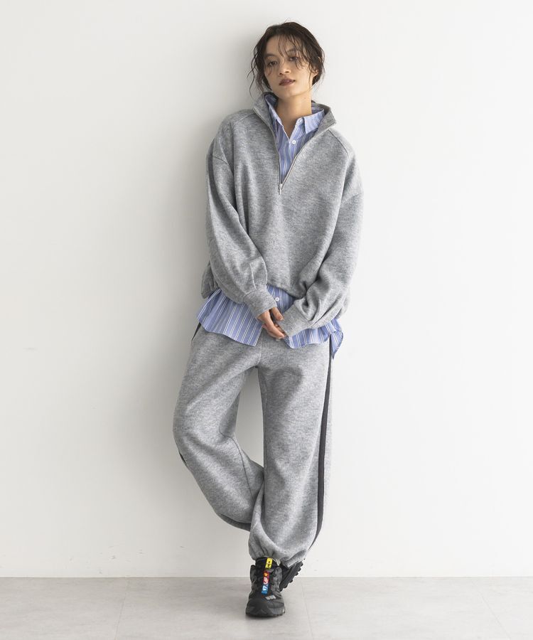 GARAGE OF GOOD CLOTHING「ニットソーハーフZip裾タックプルオーバー」|Tシャツ・カットソー|