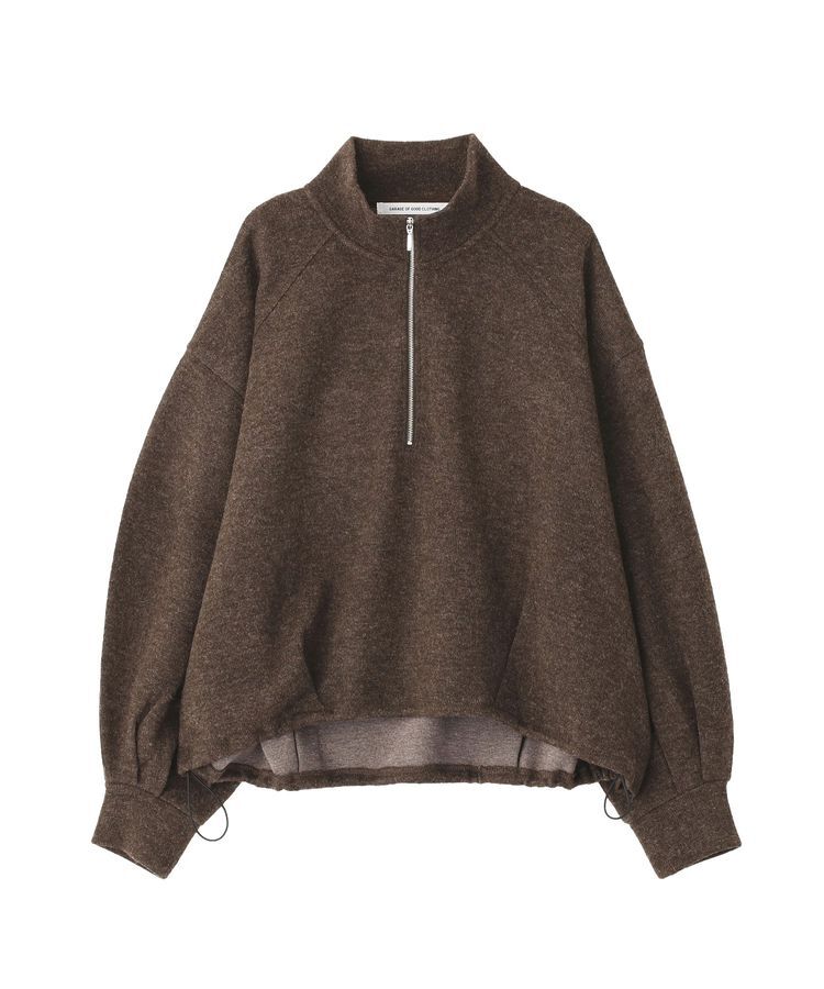 GARAGE OF GOOD CLOTHING「ニットソーハーフZip裾タックプルオーバー」|Tシャツ・カットソー|