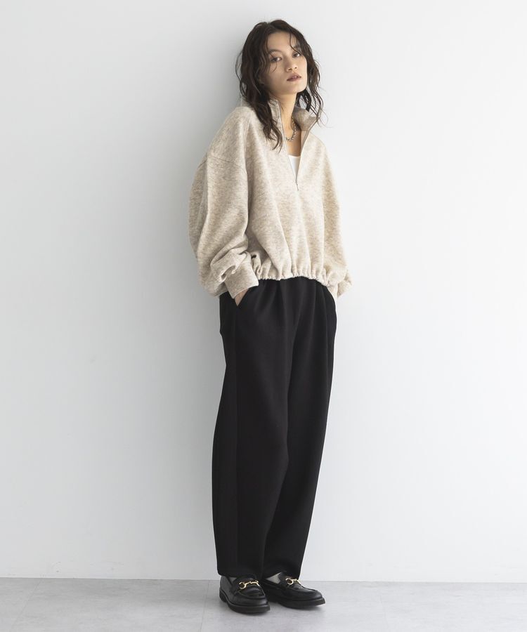 GARAGE OF GOOD CLOTHING「ニットソーハーフZip裾タックプルオーバー」|Tシャツ・カットソー|