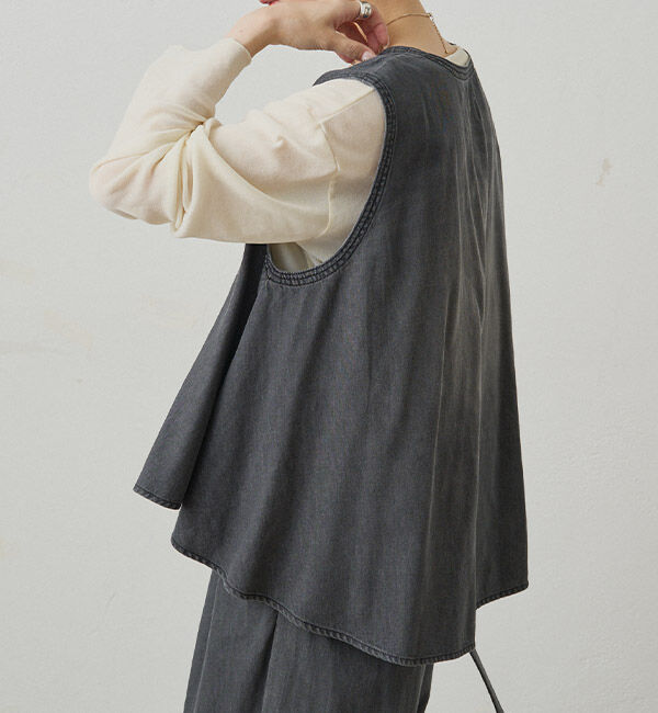  「【SET ITEM】デニムフレアブラウス+イージーパンツセット」|その他|