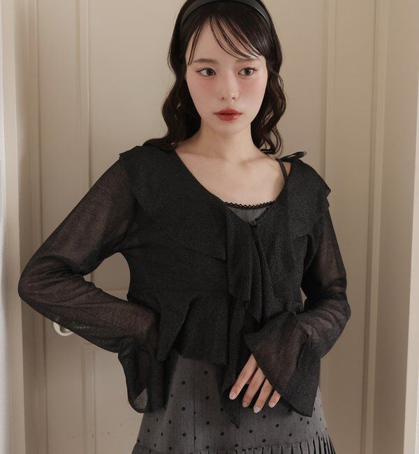  「フリルボレロカーディガン」|ニット・セーター|