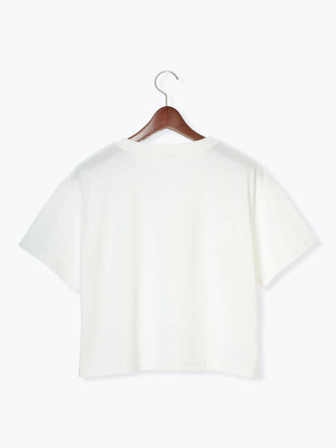 Te chichi TERRASSE「【接触冷感】箔プリントクロップドTシャツ」|Tシャツ・カットソー|