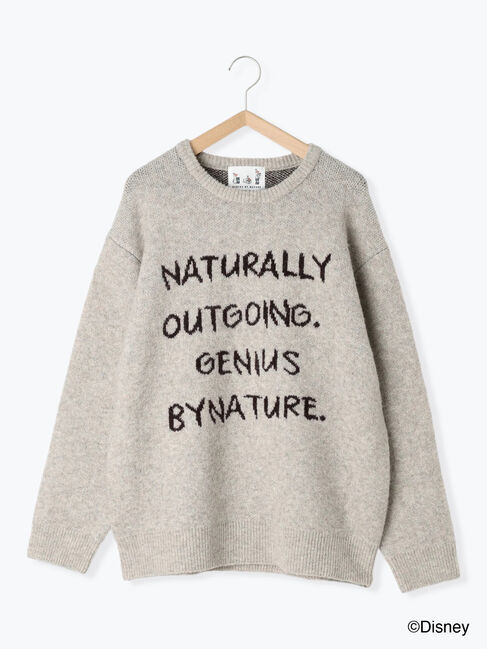 Samansa Mos2 blue「【Disney】アナと雪の女王/ロゴニット」|ニット・セーター|