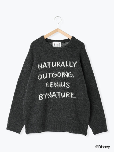 Samansa Mos2 blue「【Disney】アナと雪の女王/ロゴニット」|ニット・セーター|