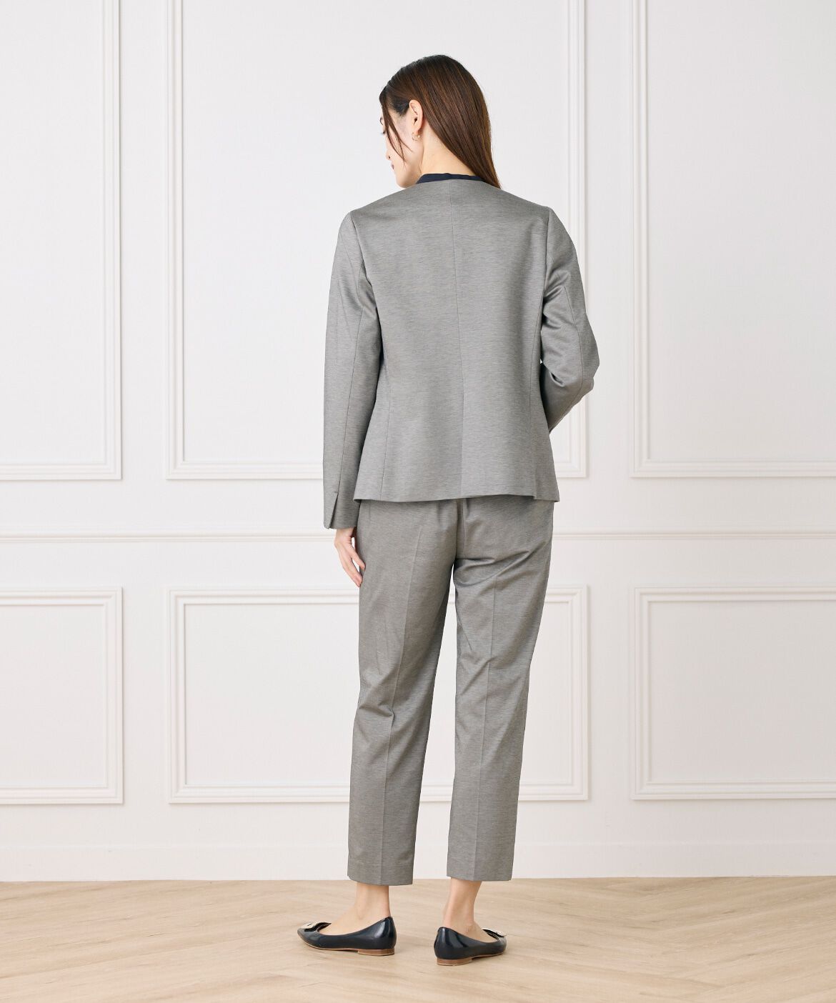 7-IDconcept.「ノーカラーストレッチジャケット」|ノーカラージャケット|