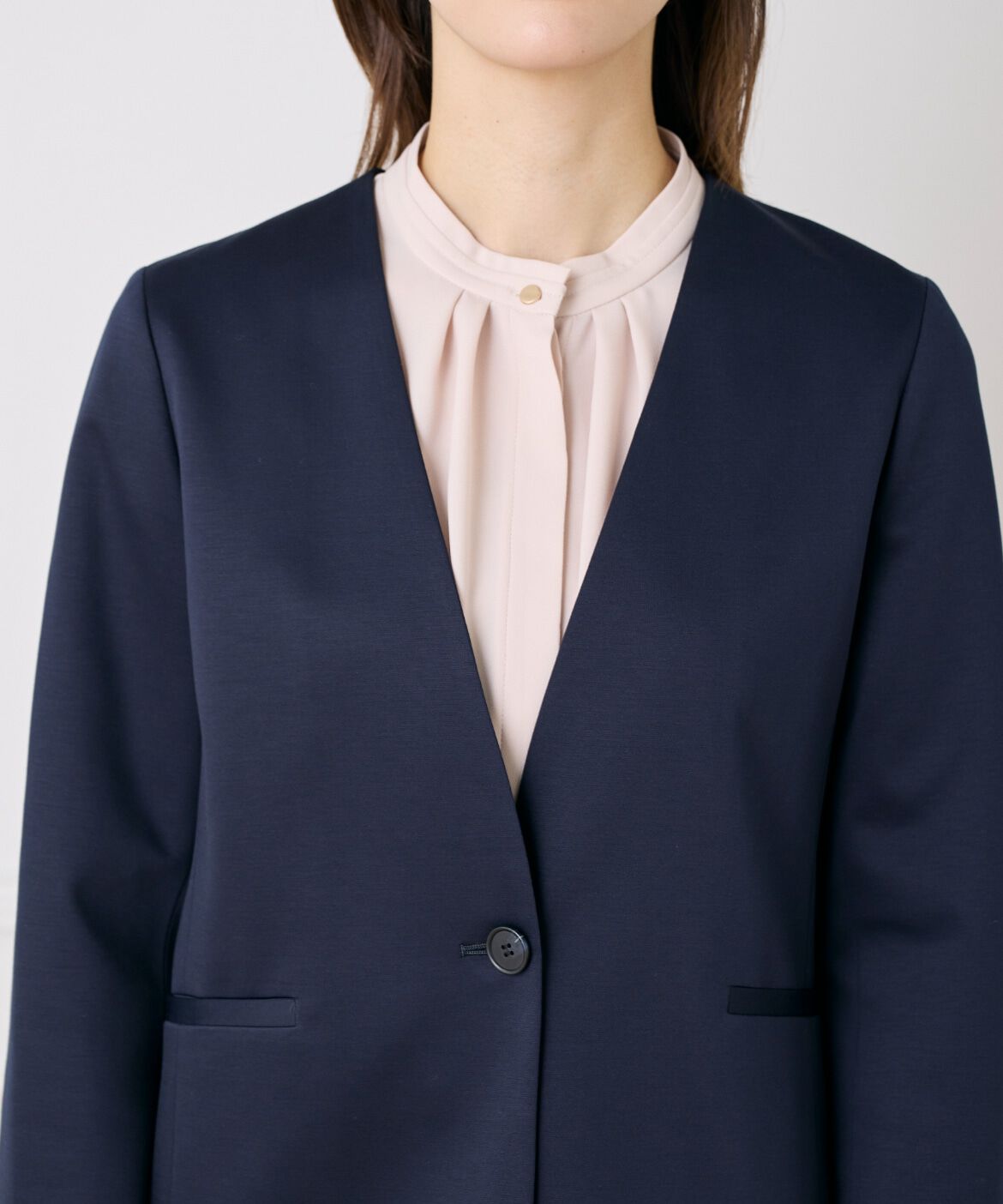 7-IDconcept.「ノーカラーストレッチジャケット」|ノーカラージャケット|