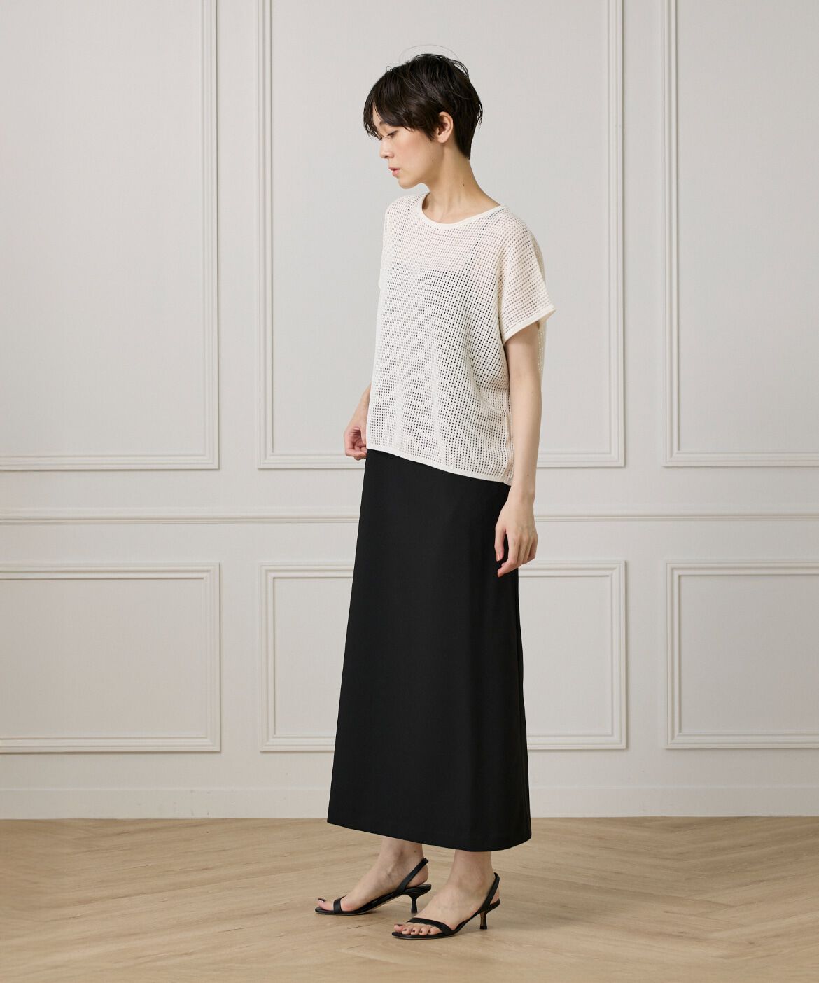 I.T.'S international「メッシュ柄プルオーバー」|ニット・セーター|